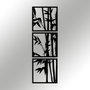 Wallity Tuyunju Escultura de Pared de Metal Negra